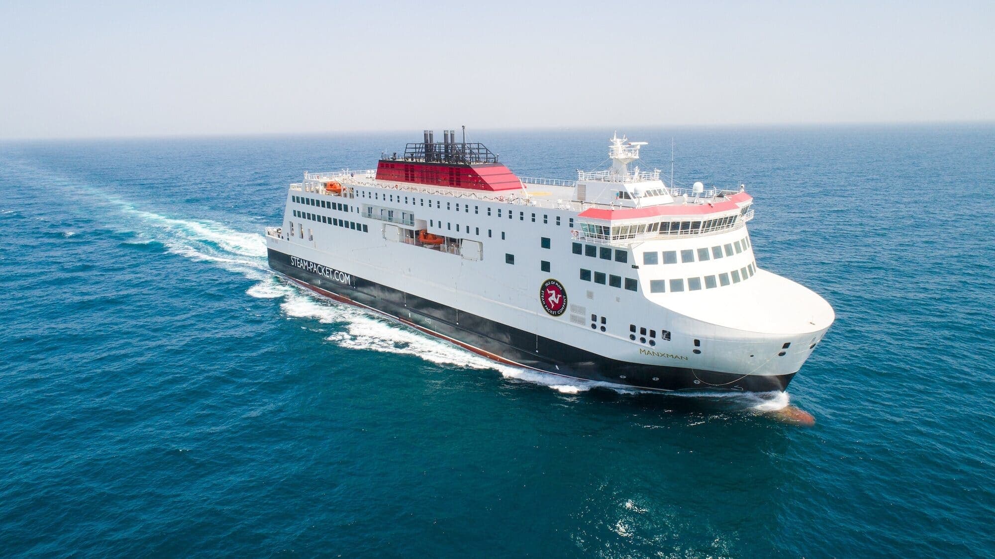 The Manxman at sea